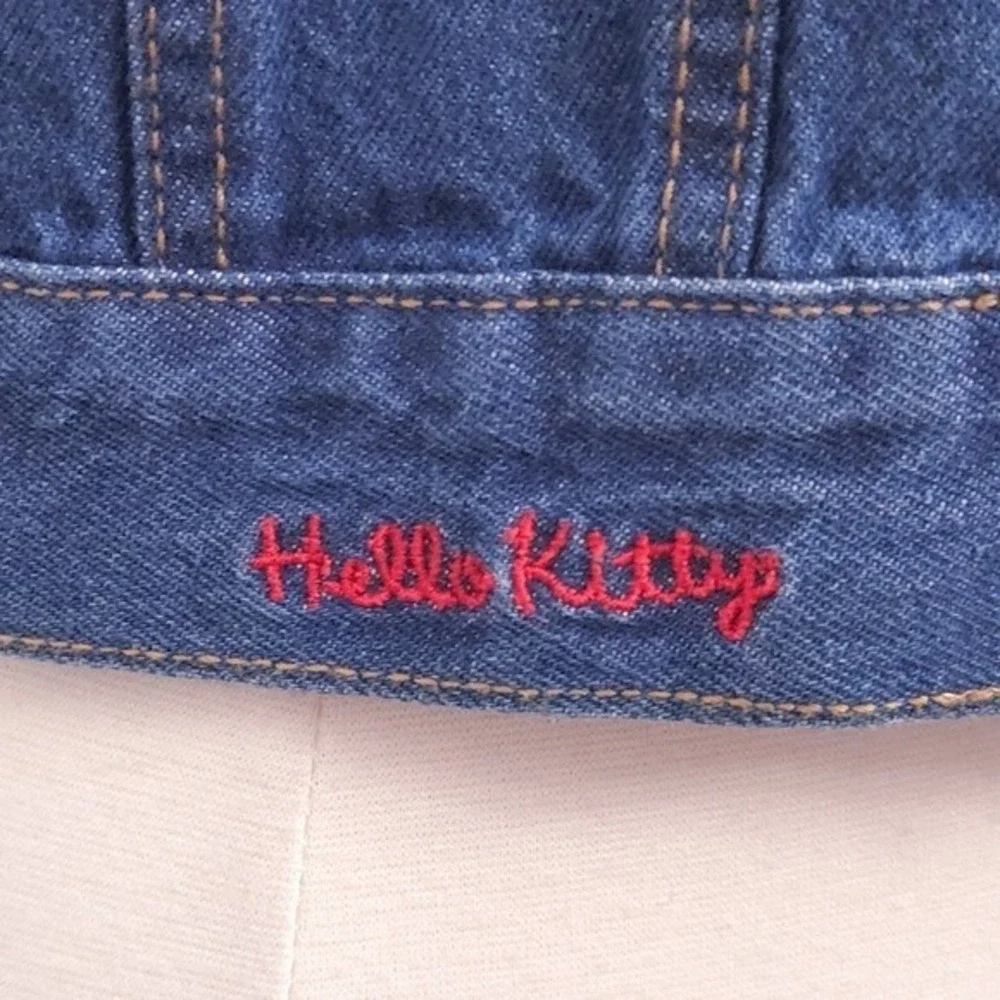 Hello Kitty Rhinestone Studded Denim Jean Jacket- Children's Girl's 12